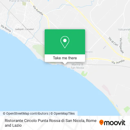 Punta Rossa Restaurant of San Nicola map