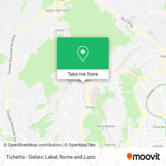 Tichetta - Gelato Label map