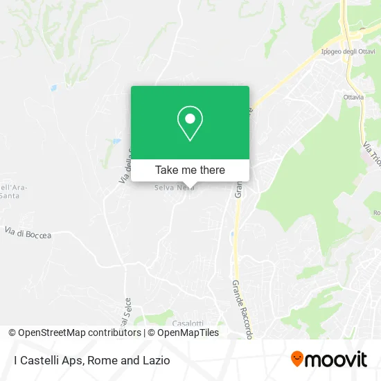 The Castles Association map