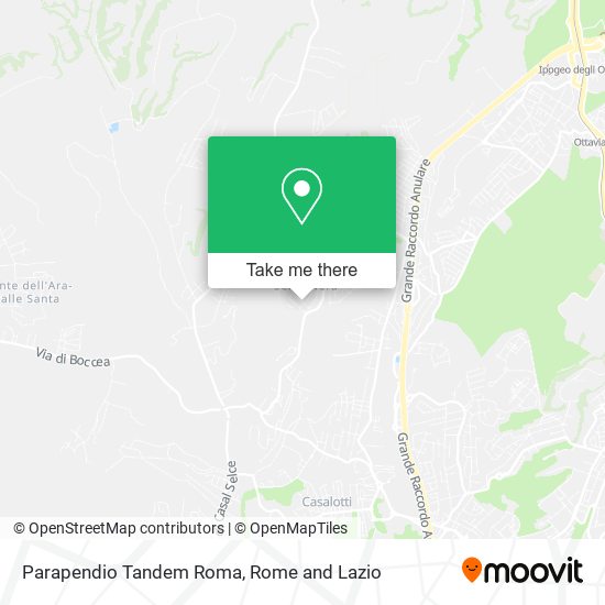 Parapendio Tandem Roma map