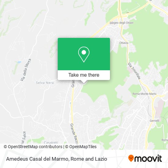Amedeus Casal del Marmo map