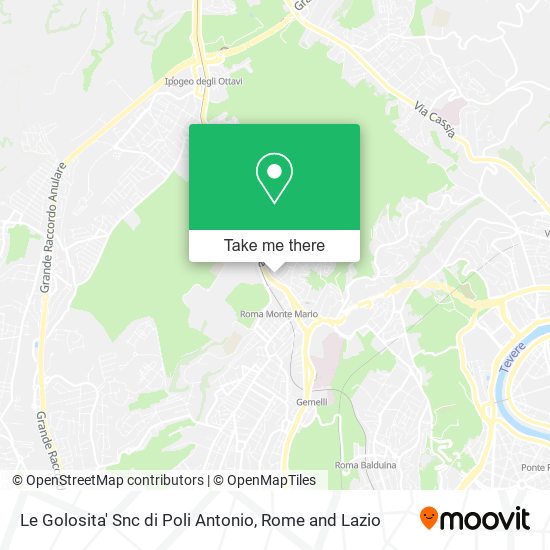 Le Golosita' Snc di Poli Antonio map