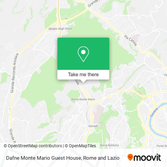 Dafne Monte Mario Guest House map