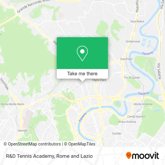 R&D Tennis Academy map