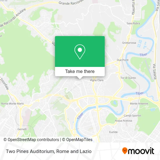 Two Pines Auditorium map