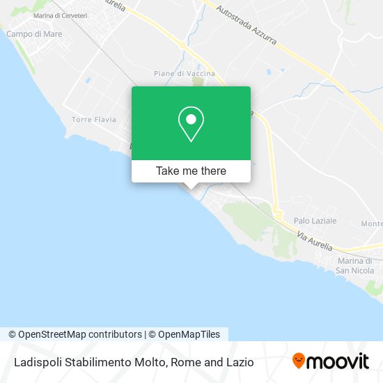 Ladispoli Stabilimento Molto map