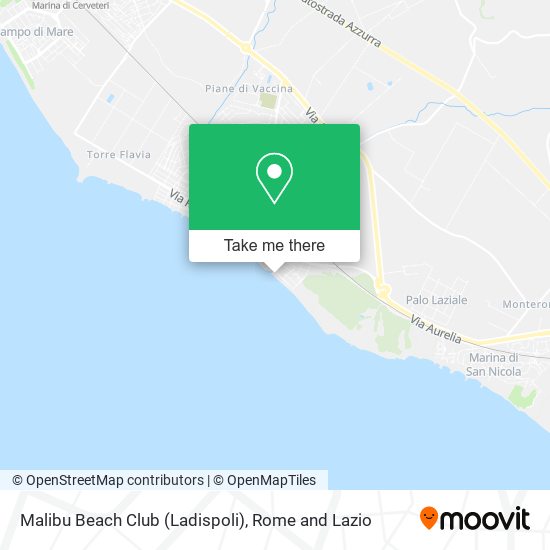 Malibu Beach Club (Ladispoli) map