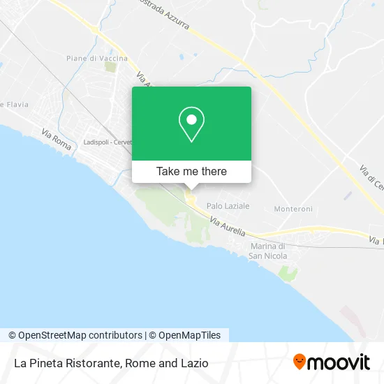La Pineta Restaurant map