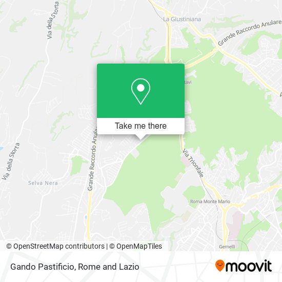 Gando Pastificio map