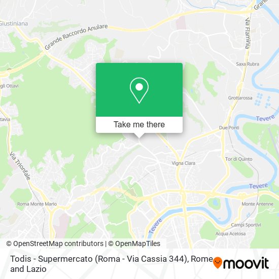 Todis - Supermercato (Roma - Via Cassia 344) map