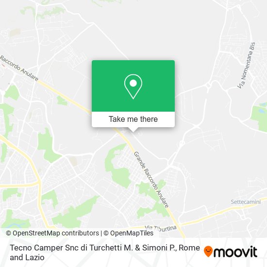 Tecno Camper Snc di Turchetti M. & Simoni P. map