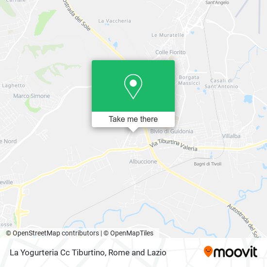 La Yogurteria Cc Tiburtino map