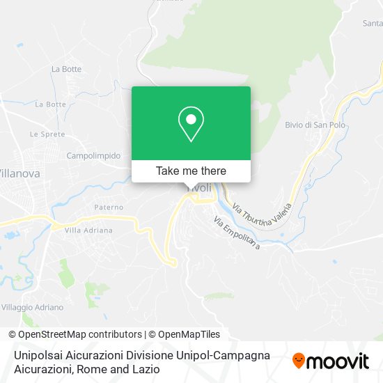 Unipolsai Aicurazioni Divisione Unipol-Campagna Aicurazioni map