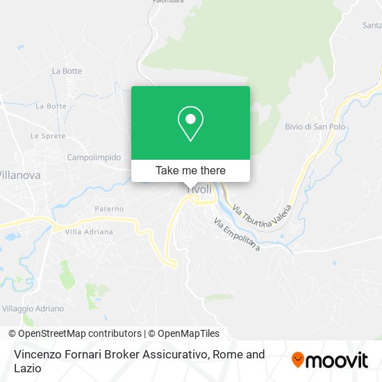 Vincenzo Fornari Broker Assicurativo map