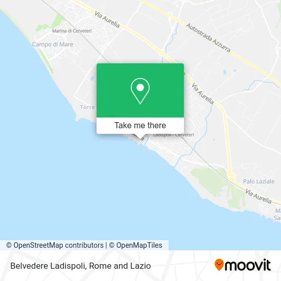 Ladispoli Belvedere map