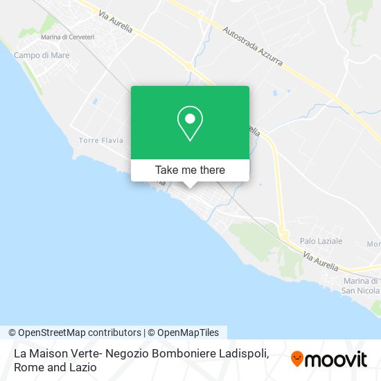 La Maison Verte- Negozio Bomboniere Ladispoli map