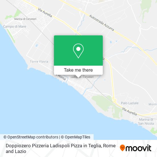 Doppiozero Pizzeria Ladispoli Pizza in Teglia map