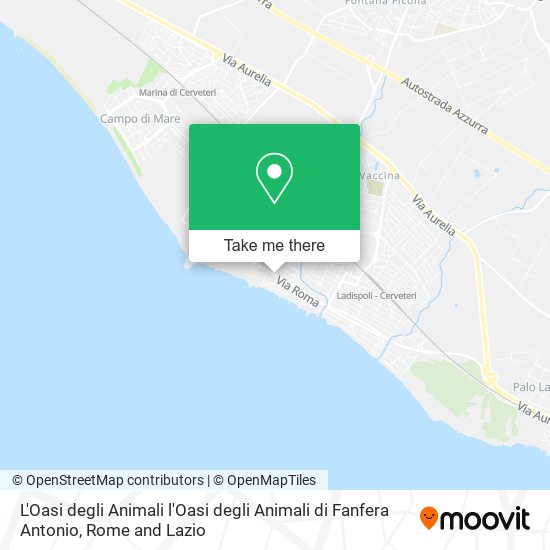 L'Oasi degli Animali l'Oasi degli Animali di Fanfera Antonio map