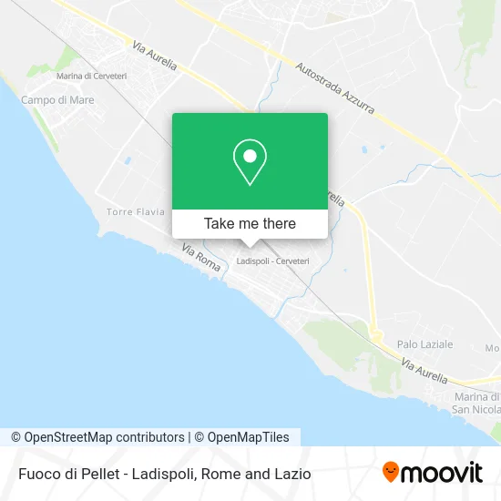 Fuoco di Pellet - Ladispoli map