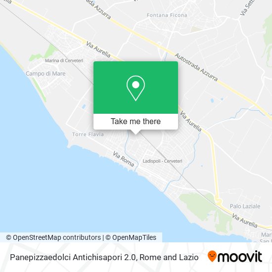 Panepizzaedolci Antichisapori 2.0 map