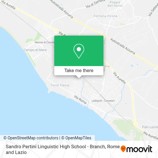 Sandro Pertini Linguistic High School - Branch map