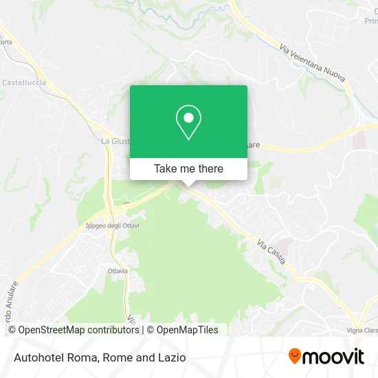 Autohotel Rome map
