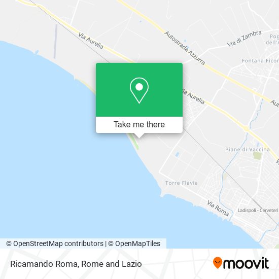 Ricamando Roma map