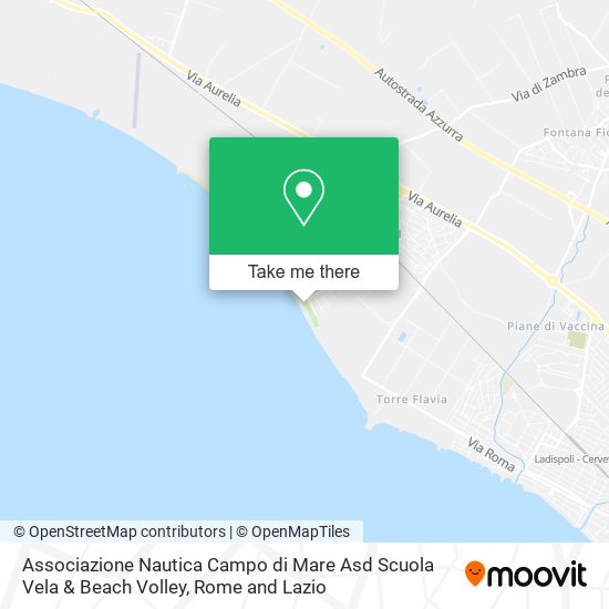 Associazione Nautica Campo di Mare Asd Scuola Vela & Beach Volley map