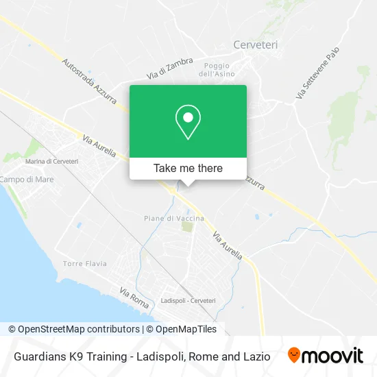 Guardians K9 Training - Ladispoli map