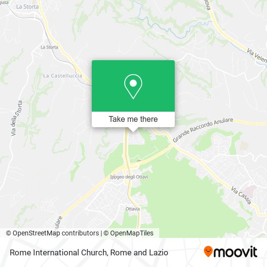 Rome International Church map