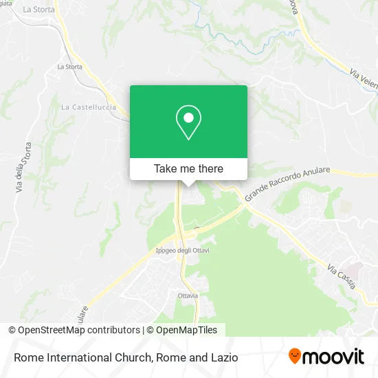 Rome International Church map