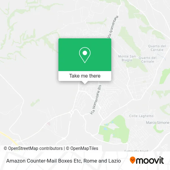 Amazon Counter-Mail Boxes Etc map