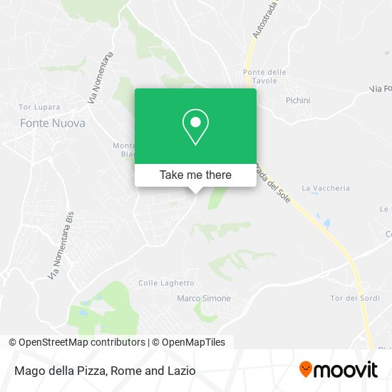 Mago della Pizza map