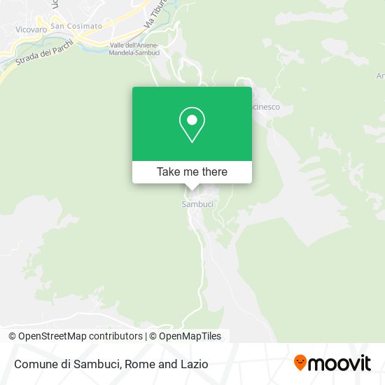 Comune di Sambuci map