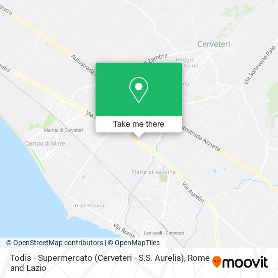 Todis - Supermercato (Cerveteri - S.S. Aurelia) map