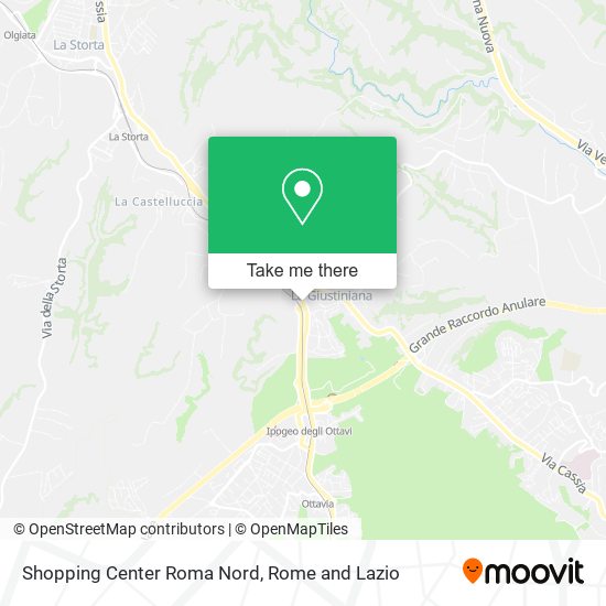 Shopping Center Roma Nord map