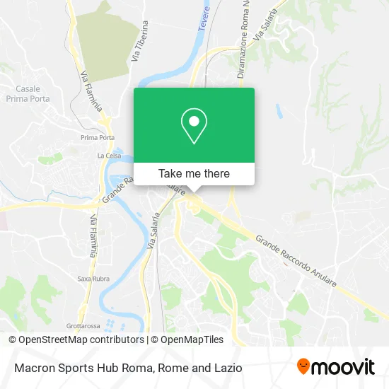 Macron Sports Hub Rome map
