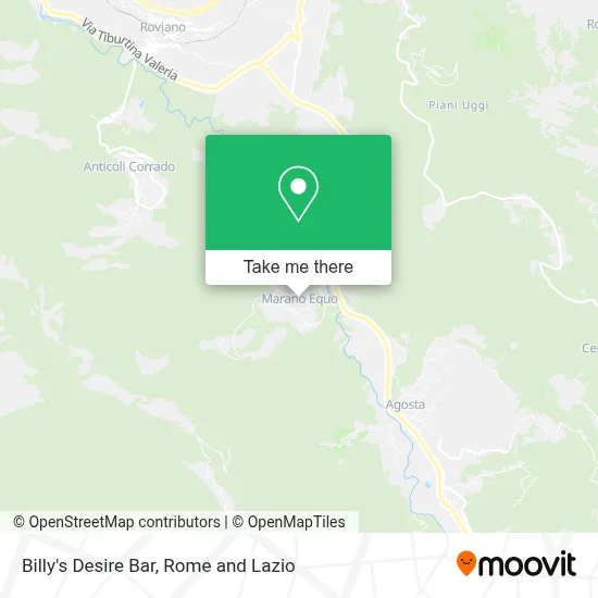 Billy's Desire Bar map