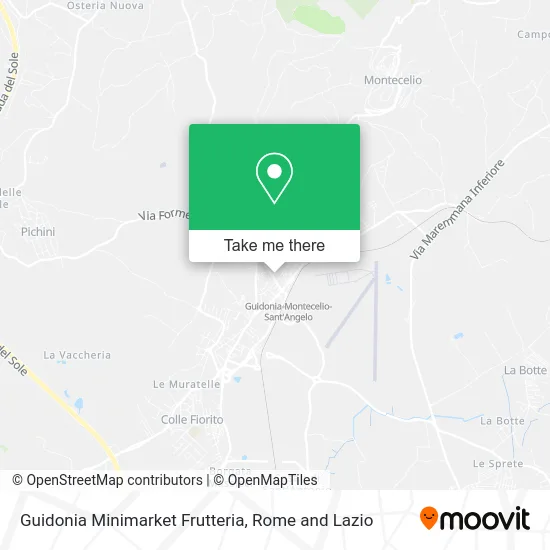 Guidonia Minimarket Fruit Shop map