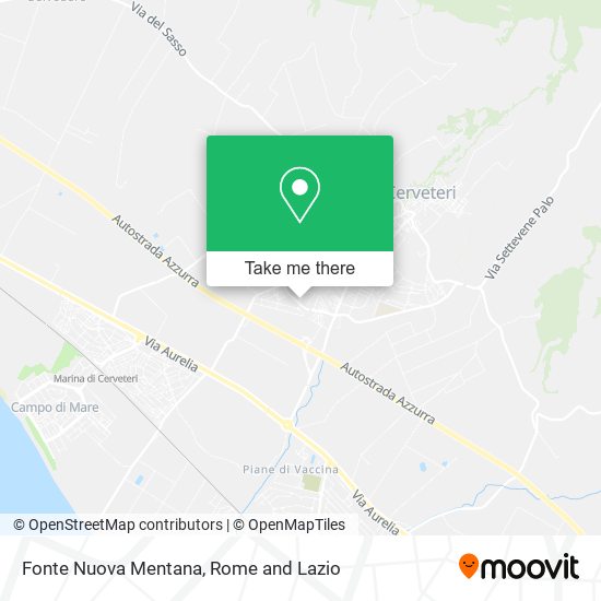 Fonte Nuova Mentana map