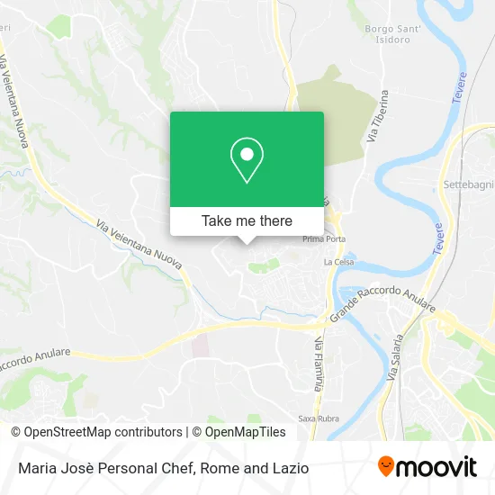 Maria Jose Personal Chef map