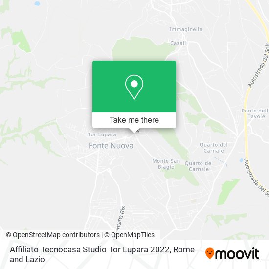 Affiliato Tecnocasa Studio Tor Lupara 2022 map