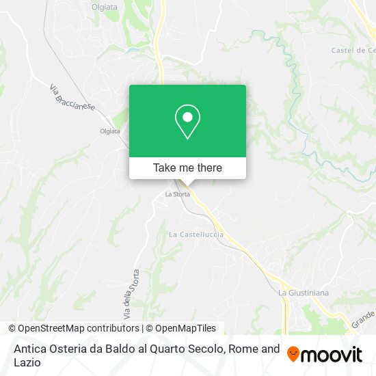 Antica Osteria da Baldo al Quarto Secolo map