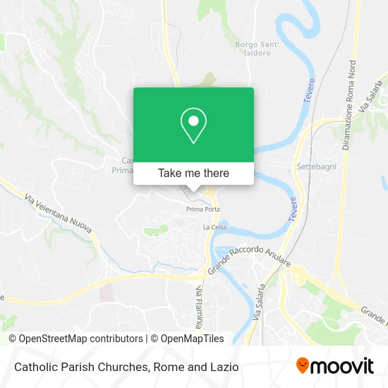Catholic Parish Churches map