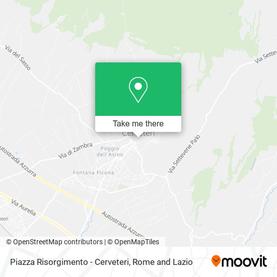 Piazza Risorgimento - Cerveteri map