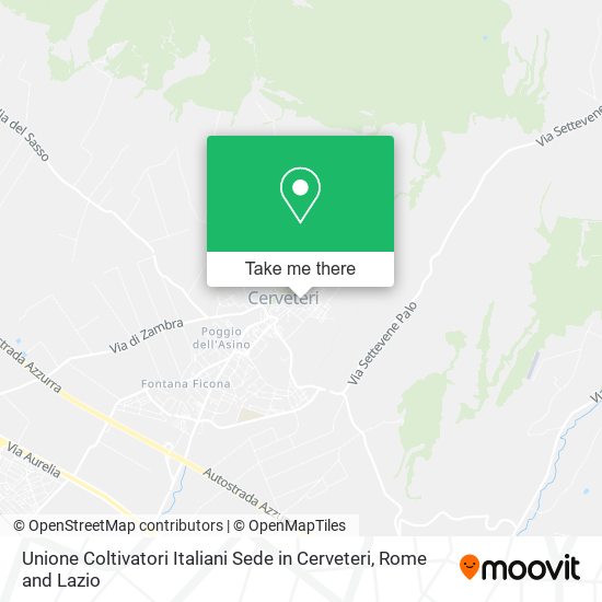 Unione Coltivatori Italiani Sede in Cerveteri map