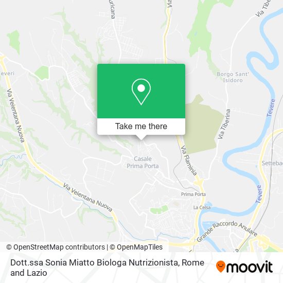 Dott.ssa Sonia Miatto Biologa Nutrizionista map