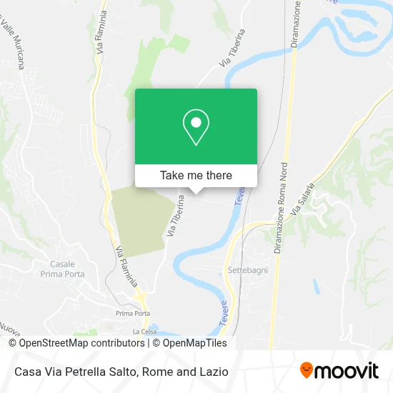 Casa Via Petrella Salto map