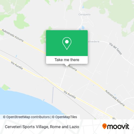 Cerveteri Sports Village map