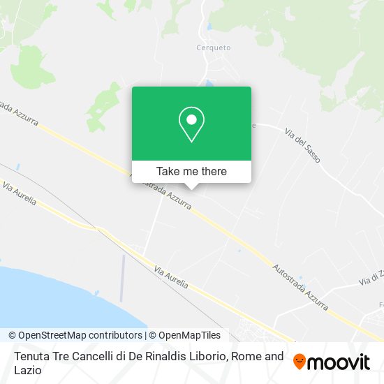 Tenuta Tre Cancelli di De Rinaldis Liborio map